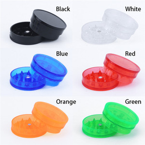 Wholesale 40mm/60mm 3 Part Design Manual Herb Grinder Custom Logo/Pattern Plastic Smoking Accessories Tobacco Grinder - Product Image 5