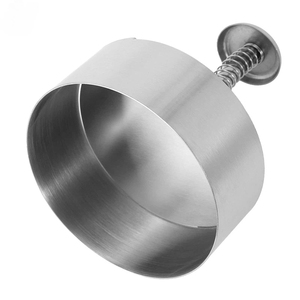 Tabla de Prensado Circular de Acero Inoxidable 304 para Hamburguesas y Pasteles - Product Image 2