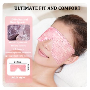 Masque pour les yeux en jade de haute qualité, masque de thérapie en jade naturel pour la nuit, se réveiller avec des yeux rafraîchis, masseur pour les yeux - Product Image 3