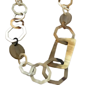 Magnifique collier en corne fait main, bijoux aux tons terreux, cadeau de luxe pour unisexe, tenues naturelles, bohème minimaliste - Product Image 4