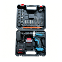 Kit sans fil 21V, moteur à balais, vitesse variable, embrayage 25+3 positions, couple 28N.M, mandrin 10mm, 2 batteries Li-Ion, OEM, bricolage, usage domestique
