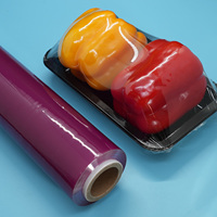 Film Plastik PVC Food Grade Jumbo Roll 45cm*1500m Pembungkus Makanan Segar