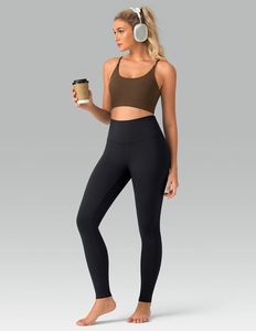 For Women's Buttery Soft Spandex/Nylon Solid High Waisted Yoga Pants Full-Length <strong>Leggings</strong> - Product Image 3