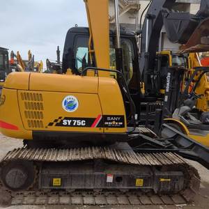 รถขุดมือสอง Sany 75C 95C 80C มีสินค้าในสต็อก Sany Sy75C 75C Pro เครื่องยนต์ ISUZU รถขุดตักดินขนาด 7.5 ตัน มินิเอ็กซ์คาเวเตอร์ - Product Image 6