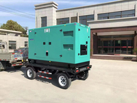 Grupo Electrógeno Diésel Móvil para Remolque 132-150kVA con Arranque Automático ATS, Gabinete Silencioso FRS-120YF, Refrigerado por Agua, 50Hz para Uso Exterior