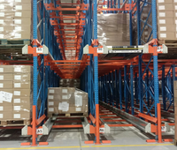 Système de rayonnage à navette radio, rayonnage de stockage robuste pour entrepôt frigorifique