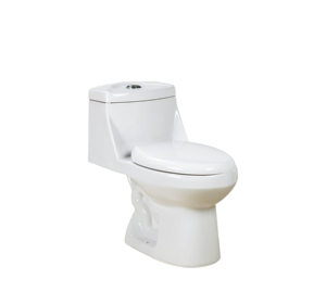 Inodoro de Una Pieza de Diseño Moderno de Alta Calidad, Alargado, con Doble Descarga, Sifón en S, Cerámico, Montado en el Suelo, para Hoteles, 5 Años de Garantía, OT-302 - Product Image 1