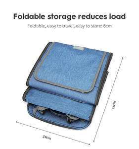 Fabrika toptan evcil hayvan taşıyıcı sırt çantası büyük pencere havalandırmalı tasarım küçük kediler köpekler için toka desteği katlanabilir seyahat Vet - Product Image 3