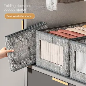 Classification Window Visible Clothes Trousers Storage Box Drawer Type Finishing Box