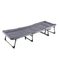 Canapé-lit pliant moderne lit de camping en plein air inclinable avec cadre métallique pliable pour chambre à coucher et hôtel
