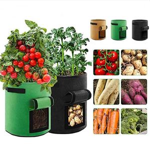 Sacs de culture en feutre pour plantes, capacité 10 gallons, pour jardin domestique, pot de pommes de terre, serre, culture de légumes, hydratation du jardin - Product Image 1