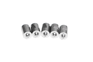 Pièce cylindrique personnalisée en carbure de tungstène avec axe étagé et rainure pour mèche de poinçonnage de moulage par métallurgie des poudres - Product Image 2