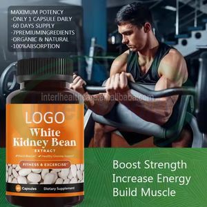 Ausreson 허브 보충 교재 슬리밍 백색 신장 콩 추출 체중 손실 백색 신장 콩 캡슐 - Product Image 3