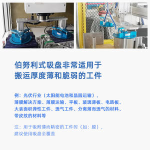 Ventosa de Vacío sin Contacto Tipo Bernoulli de 40, 60, 80, 100 mm y 120 mm, Dispositivo Neumático de Un Solo Uso - Product Image 3