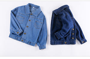 Fabricants de vêtements pour enfants en Chine, vêtements d'extérieur pour bébés automne et hiver, manteau en jean pour filles - Product Image 4