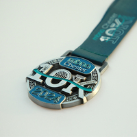 Médailles sportives personnalisées en métal HyperCrafts, or, argent, cuivre, trophées de course à pied, marathon, récompenses 2D et 3D