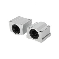 Kit de 2 rails linéaires à longue durée de vie avec axe optique OD + 4 vis à billes SCS20UU + 4 supports de mouvement SK20 pour roulements linéaires