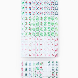 Christmas Red Acrylic 4-layer American Mahjong Tiles 160 Pieces Made in China - Product Image 1