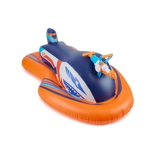 PVC Inflatable Motor Boat with Water Gun 0.25mm Thick 120*71*40 CM for Kids Playing Battle in Swimming <b>Pool</b> - Product Image 2