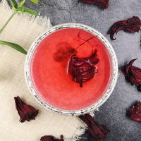 Hibiscus entier en vrac, thé naturel séché au goût aigre, thé aux herbes en vrac pour infusion glacée/boissons/cocktails, personnalisation acceptée