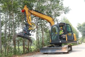 Garra Hidráulica Rotatoria para Madera, Residuos Forestales y Tubos, con Cinco Dedos, Nueva Condición, para Granjas - Product Image 4