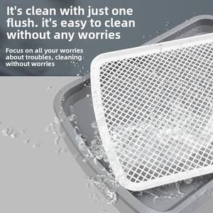 Novo banheiro grande cão plana removível com coluna guia mictório e placa de malha destacável - Product Image 3