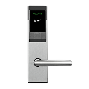 Serrure de porte d'hôtel en acier inoxydable poli avec clavier à carte intelligente et clé mécanique pour système de contrôle d'accès - Product Image 2