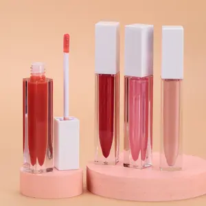 Lipgloss Private Label Cosmetische Groothandel Lipgloss Vegan Make Matte Lipstick Wit Buis Lipgloss