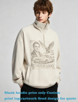 Style Automne-Hiver - Sweat-shirts à Demi-Zip pour Hommes - Personnalisez Votre Propre Design Exclusif - Sweat-shirt à Demi-Zip sur le Col - Pull Unisexe