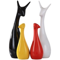 Décoration de bureau en porcelaine émaillée monochrome style nordique girafe, design moderne et simple, pour meuble TV, casier à vin, nouvelle maison