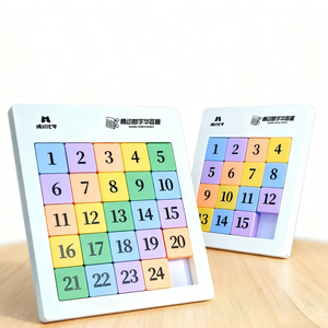 Huarong Road math บอร์ดเกมปริศนาแบบเลื่อนได้สนุกสำหรับเด็กเพื่อเพิ่มสมาธิและพัฒนาของเล่นเพื่อการศึกษา - Product Image 4