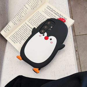 <span class=keywords><strong>Coque</strong></span> <span class=keywords><strong>de</strong></span> <span class=keywords><strong>téléphone</strong></span> portable tendance <span class=keywords><strong>Kawaii</strong></span> 3D Pingouin Champignon pour <span class=keywords><strong>Samsung</strong></span> Galaxy S26 Ultra S25 S23 A57 A56 en silicone, protection douce - Product Image 2