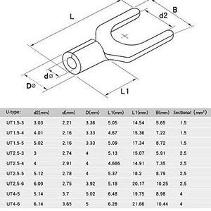 Rise Ot Ut Cold Pressed Cable <b>Terminal</b> Blocks 18 In 1 Combination Pack Tin Plated Copper Brass Clamping Type Silver - Product Image 1