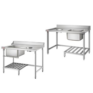 Mesa de Lavado de Platos Industrial y Comercial de Acero Inoxidable para Cocina, Banco de Trabajo para Platos Sucios, Fabricada en Australia - Product Image 3
