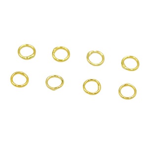 Color-preserving 18k gold closed-loop 4mm/5mm welded single-loop DIY handmade beaded finishing <b>ring</b> B05 - Product Image 5