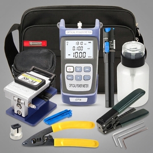 Kit d'outils de fibre optique APT-T01 avec connecteur SC, outils pour câbles optiques compatibles 4G, localisateur visuel de défauts et mesureur de puissance - Product Image 1