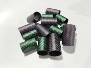 Longitud del tubo de carbono mixto de seda verde de fibra púrpura ligera de alta resistencia - Product Image 6
