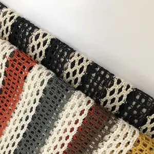 Neuzugang mehrfarbiger gewebter stoff rolle stoff textilien sträuß gestrickt kundenspezifisches buntes design nylon jacquard stoff für strand