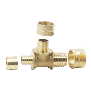 Accesorios de plomería de latón 16-32mm Reduce T Sliding Pex Accesorios de tubería - Product Image 4