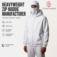 Cenloong Ropa De Hombre Activewear Blanks 340-380 Gsm Heavyweight Cotton Fleece Custom Hoodie Wholesale