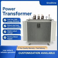 Transformateur de puissance immergé dans l'huile 30 50 80 KVA 11KV 35KV pour la construction de réseaux ruraux S11 à réservoir scellé élévateur de tension ANSI 50Hz Prix OEM