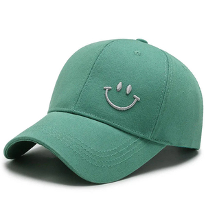 หมวกเบสบอลปักลายรอยยิ้มได้ตามต้องการหมวกกีฬาหกแผงใส่กลางแจ้ง - Product Image 2