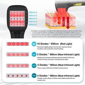 Alat Terapi Laser Dingin LLLT Kelas 4 untuk Hewan (650nm 808nm) untuk Fisioterapi Nyeri Arthritis pada Hewan - Product Image 2