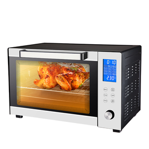 New 45L thép không gỉ LCD hiển thị kỹ thuật số Lò nướng điện 1700W Rotisserie và đối lưu hộ gia đình nhà bếp lò nướng bánh mỳ - Product Image 3