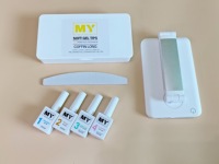 MyBeautyNails Gel Nail Tip Extension Pro Kit couverture complète Press On Nails Clear Apres Gel X Jelly Gelly Tip Gel Nail Tip