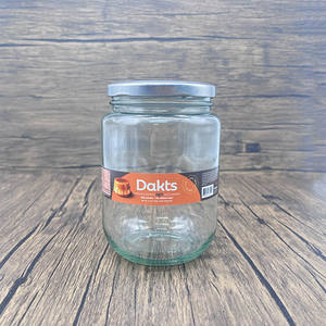 ขวดเก็บฝาเกลียวหลายปริมาตรสำหรับแยมดองและโถคุกกี้พร้อมฝาเกลียวเชื่อมโลหะพลาสติซอลสำหรับเจลลี่ - Product Image 1