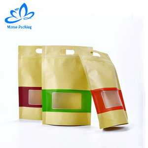 <span class=keywords><strong>M</strong></span>-stern Verpackung Lieferant Kaffee bean taschen stand up pouch kraft papier tasche mit sichtfenster - Product Image 3