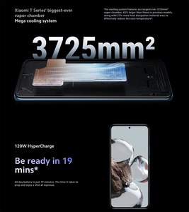 Nuevo para <span class=keywords><strong>12T</strong></span> Smartphone 8 + 256GB 5G LTE 108MP Cámara AMOLED 120Hz Pantalla 120W Carga rápida - Product Image 5