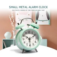 Réveil électronique ABS pour enfants, design contemporain, fonction snooze, rétroéclairage, analogique, 4 pouces, son fort