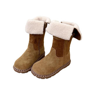 Nouveauté Automne-Hiver 2025, bottes de chevalières rétro longues de style coréen, chaudes et tendance pour filles - Product Image 1